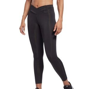 Reebok Basic Tight Black V-Waist Active Leggings - S New
